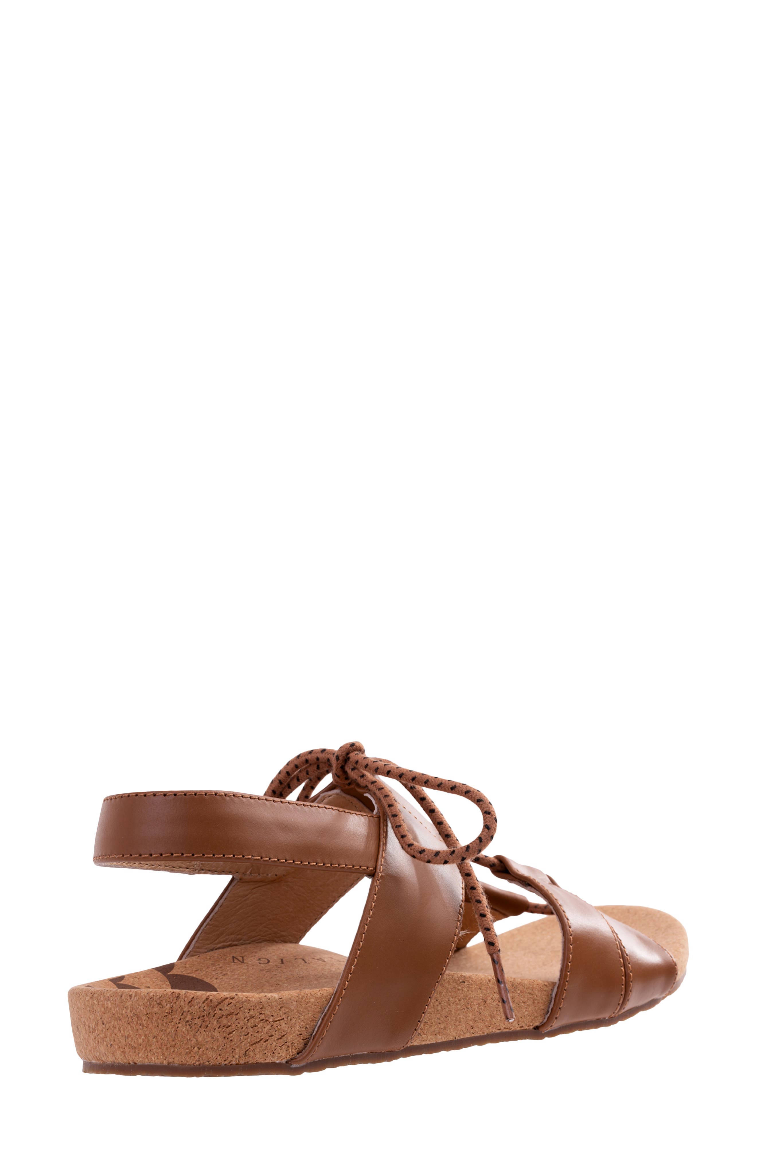 Adele Lace-Up Sandal, Alternate, color, SADDLE