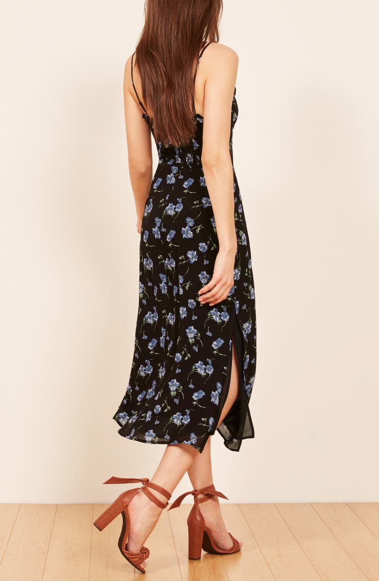 Reformation Cassandra Floral Dress, Alternate, color,