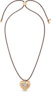 Ettika Heart Pendant Cord Necklace