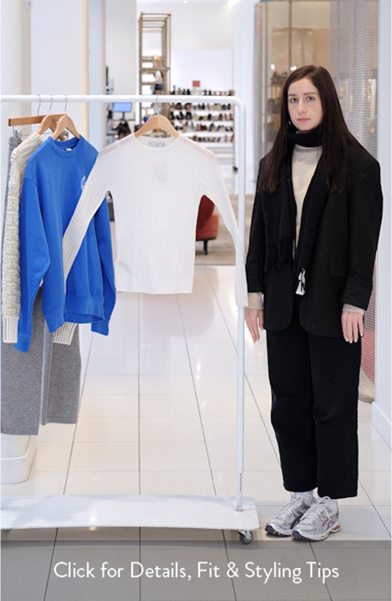 Gardenia Slim Rib Sweater, sales video thumbnail