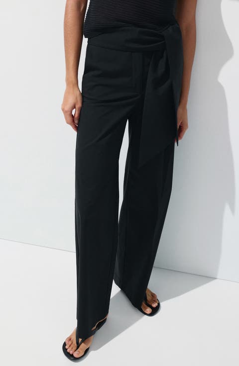 Bow Straight Leg Trousers