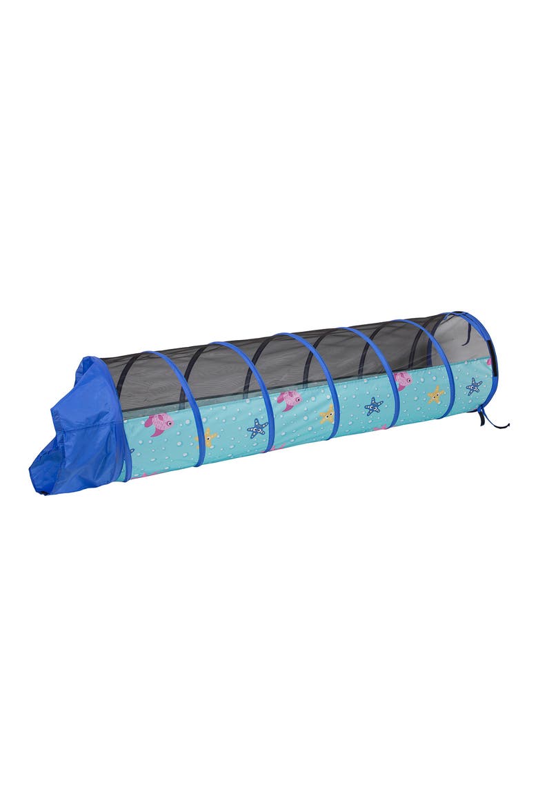 Sea Buddies 6-Foot Play Tunnel, Alternate, color, BLUE
