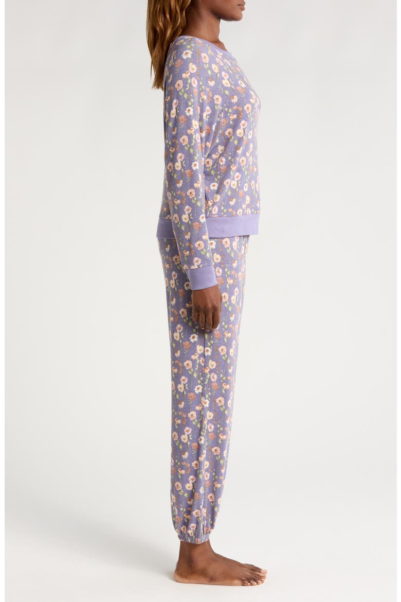 Star Seeker Brushed Jersey Pajamas, Alternate, color, NOVA FLORAL