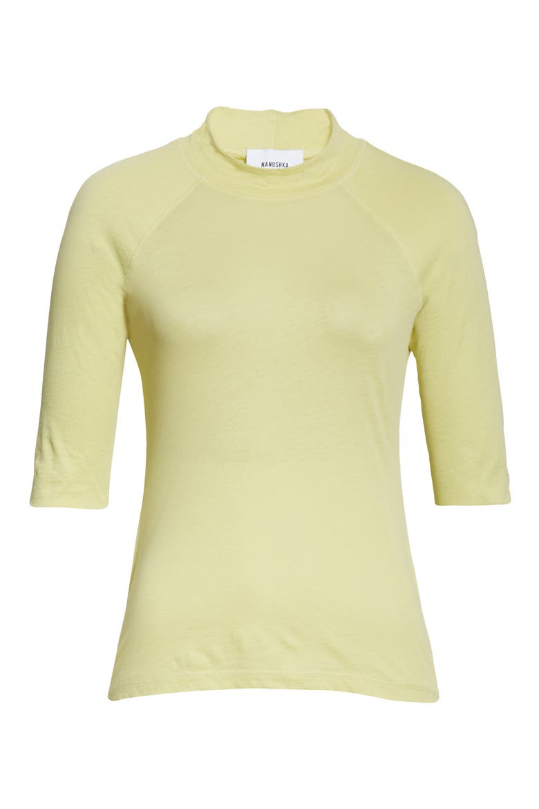 Madi Cotton Top, Alternate, color, LIME