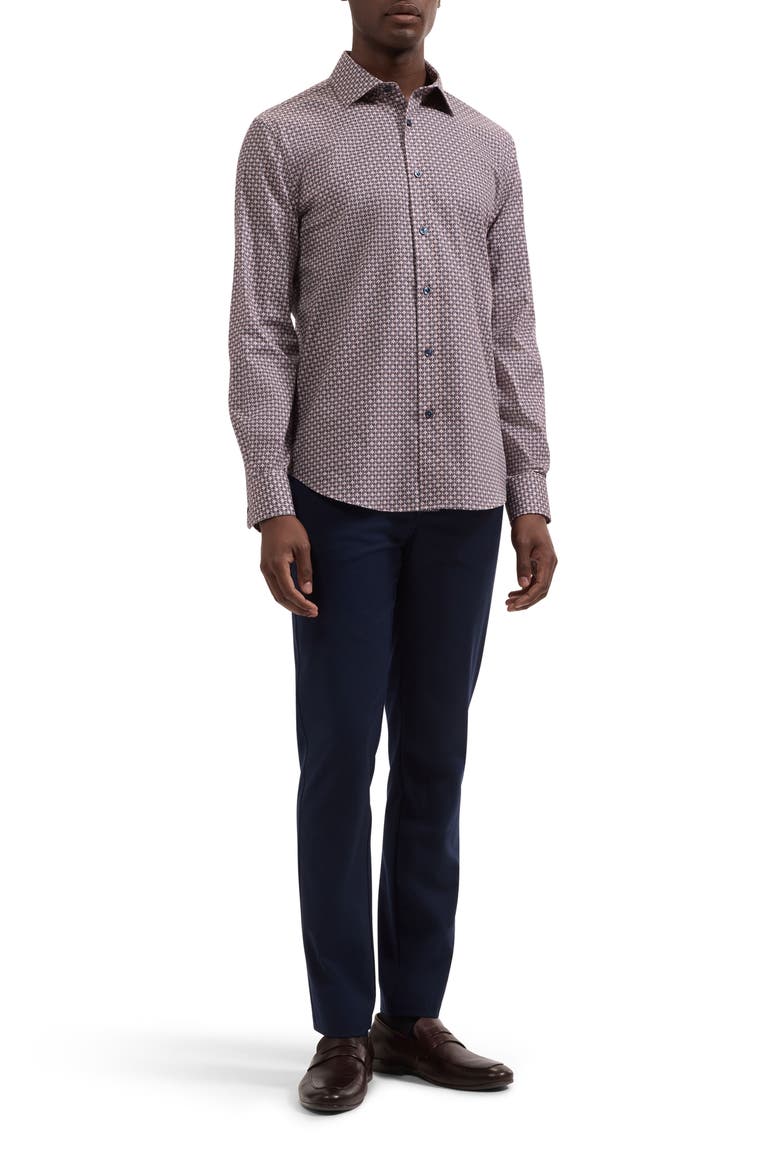 Axel Shaped Long Sleeve Shirt, Alternate, color, DUSTY PINK