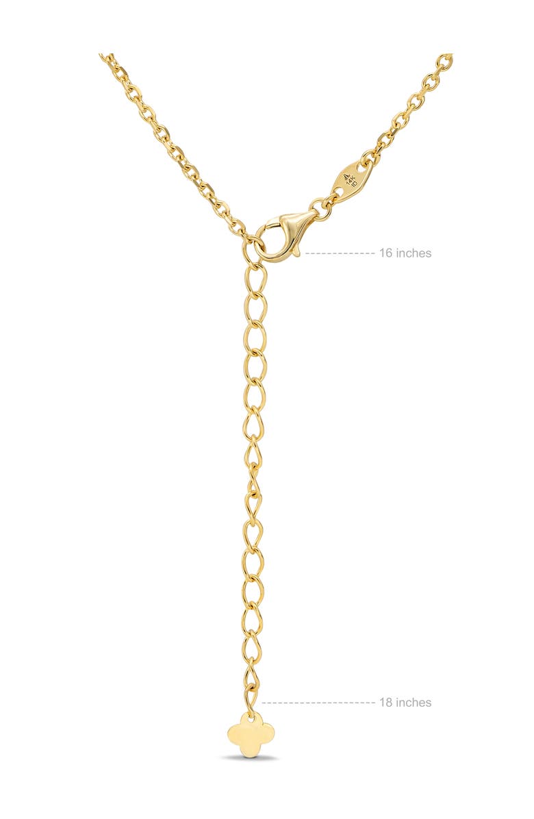 DEVATA Clover Chain Necklace in 14K Gold, Alternate, color, Yellow Gold