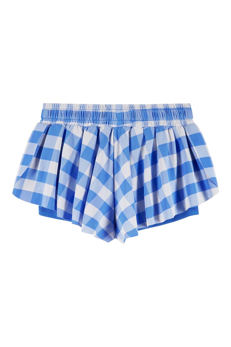 Kids' Print Shorts, Alternate, color, BLUE GINGHAM