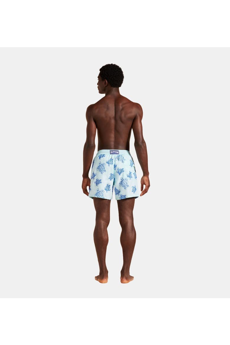 Men's Flock Ronde Des Tortues Swim Trunks, Alternate, color, THALASSA