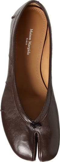 靴 Maison Margiela/ tabi ballet shoes Black Nappa Leather Tabi Ballerina Flats | Maison Margiela