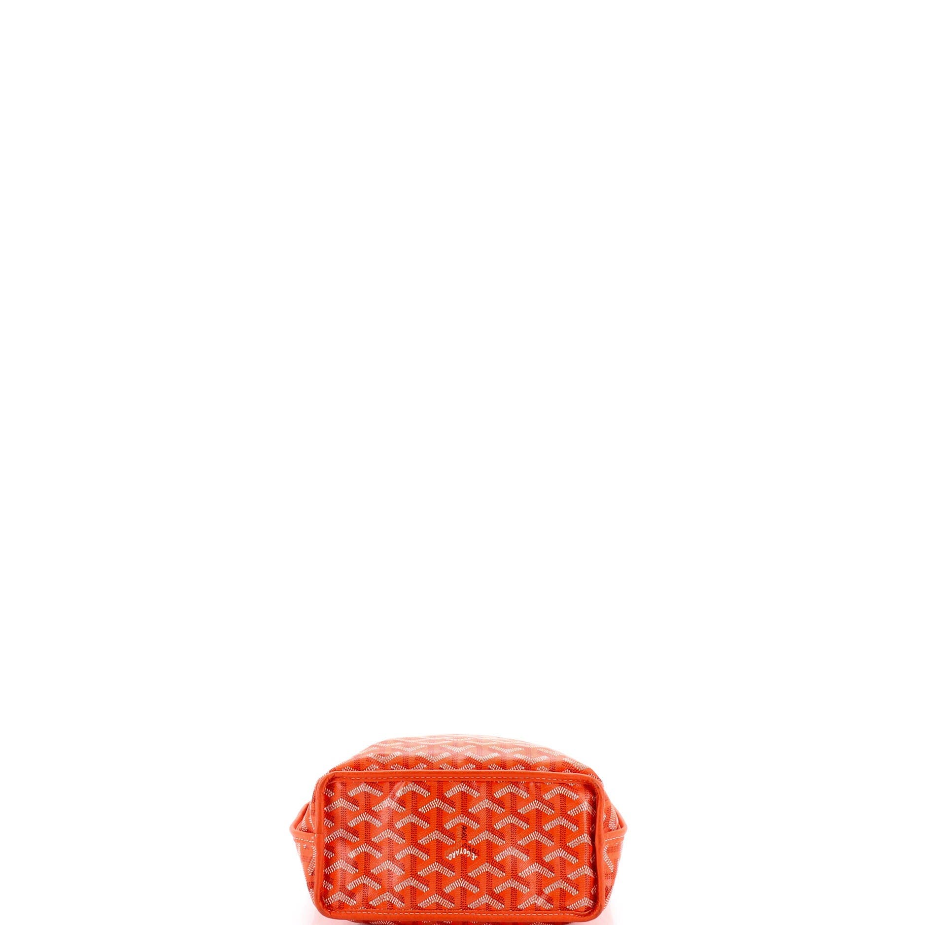 Pre-Owned Goyard Anjou Reversible Tote Coated Canvas Mini, Alternate, color, Orange