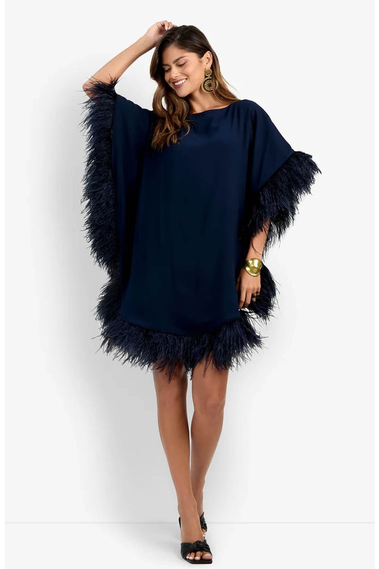 Mini Neena Essentials Caftan Dress, Main, color, Indigo