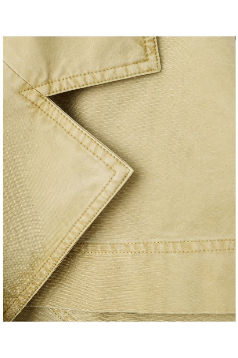 Belted Denim Jacket, Alternate, color, MEDIUM BROWN