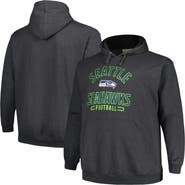 FANATICS Men's Fanatics Branded Heather Charcoal Seattle Seahawks Big & Tall Pullover Hoodie