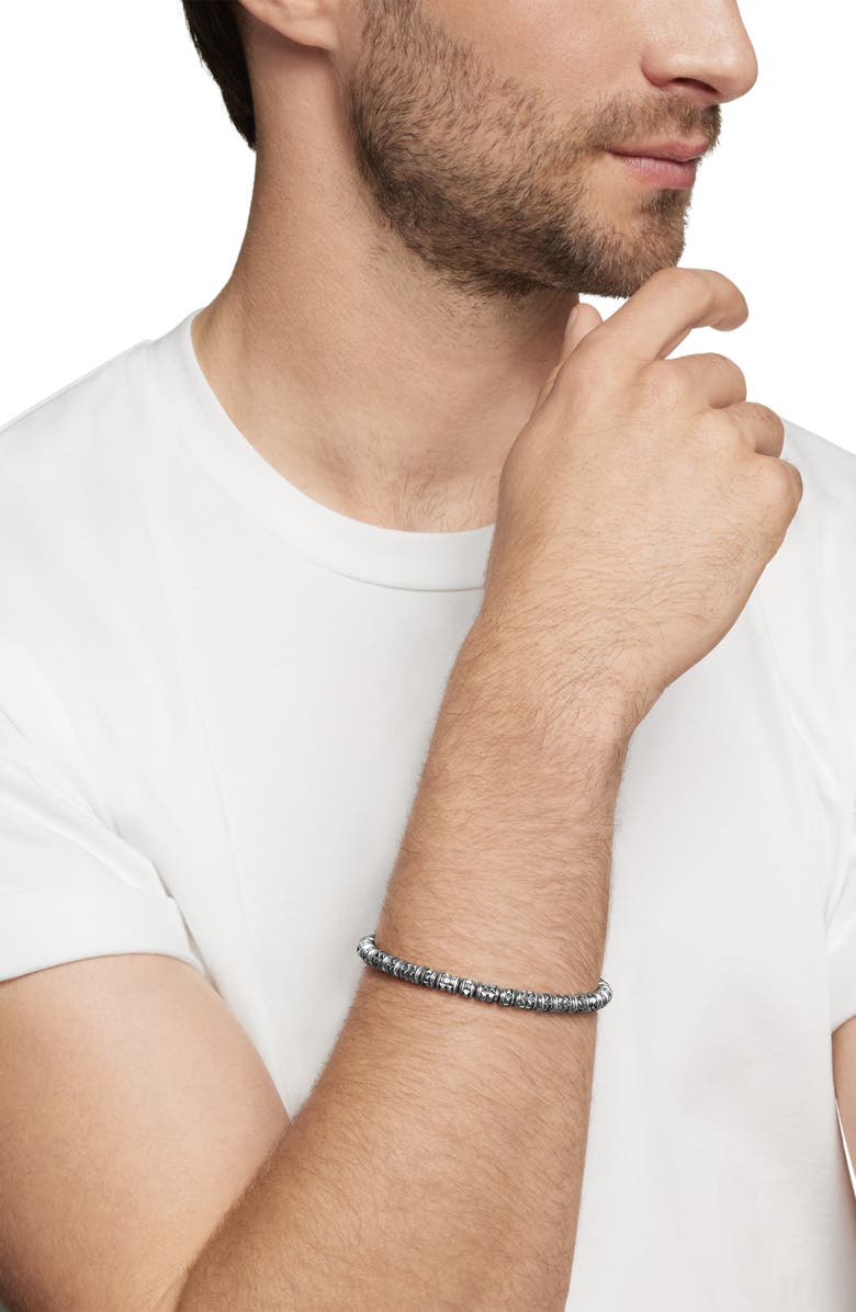 David Yurman Men's Pyramid Bead Bracelet, Alternate, color, 