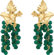 PERACAS Mini Adile Grape Statement Earrings