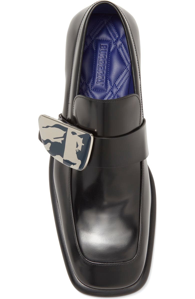 Burberry Shield Loafer, Alternate, color, Black