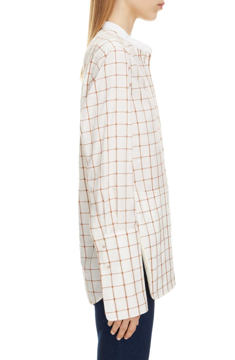 Chloé Check Jacquard Shirt, Alternate, color,