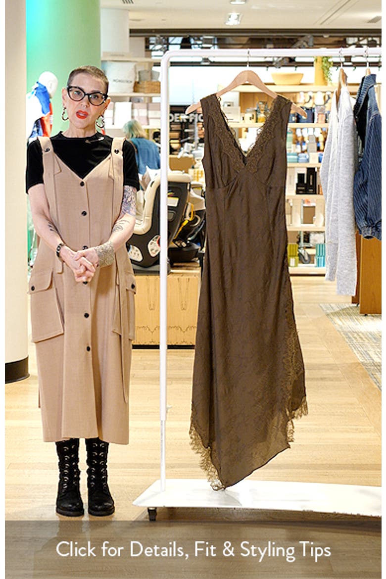 Lace Trim Asymmetrical Hem Dress video