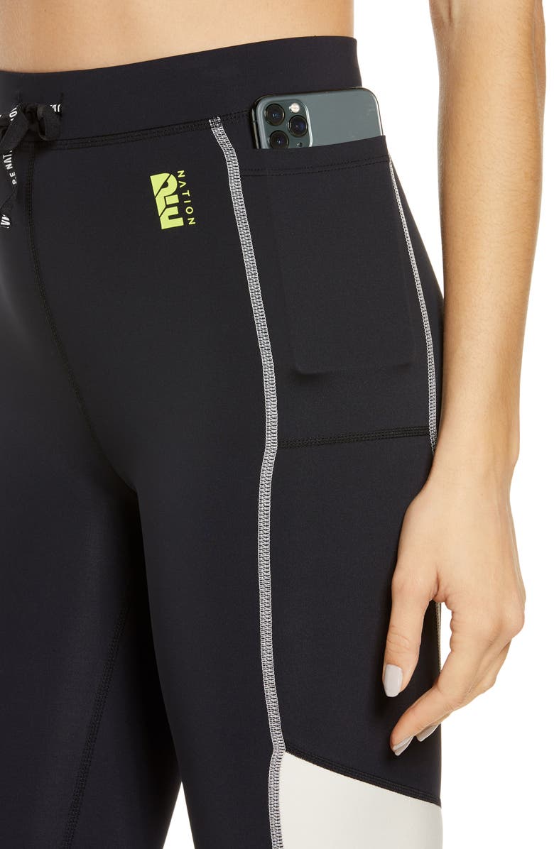 P.E Nation Forward Pass Pocket Leggings, Alternate, color,