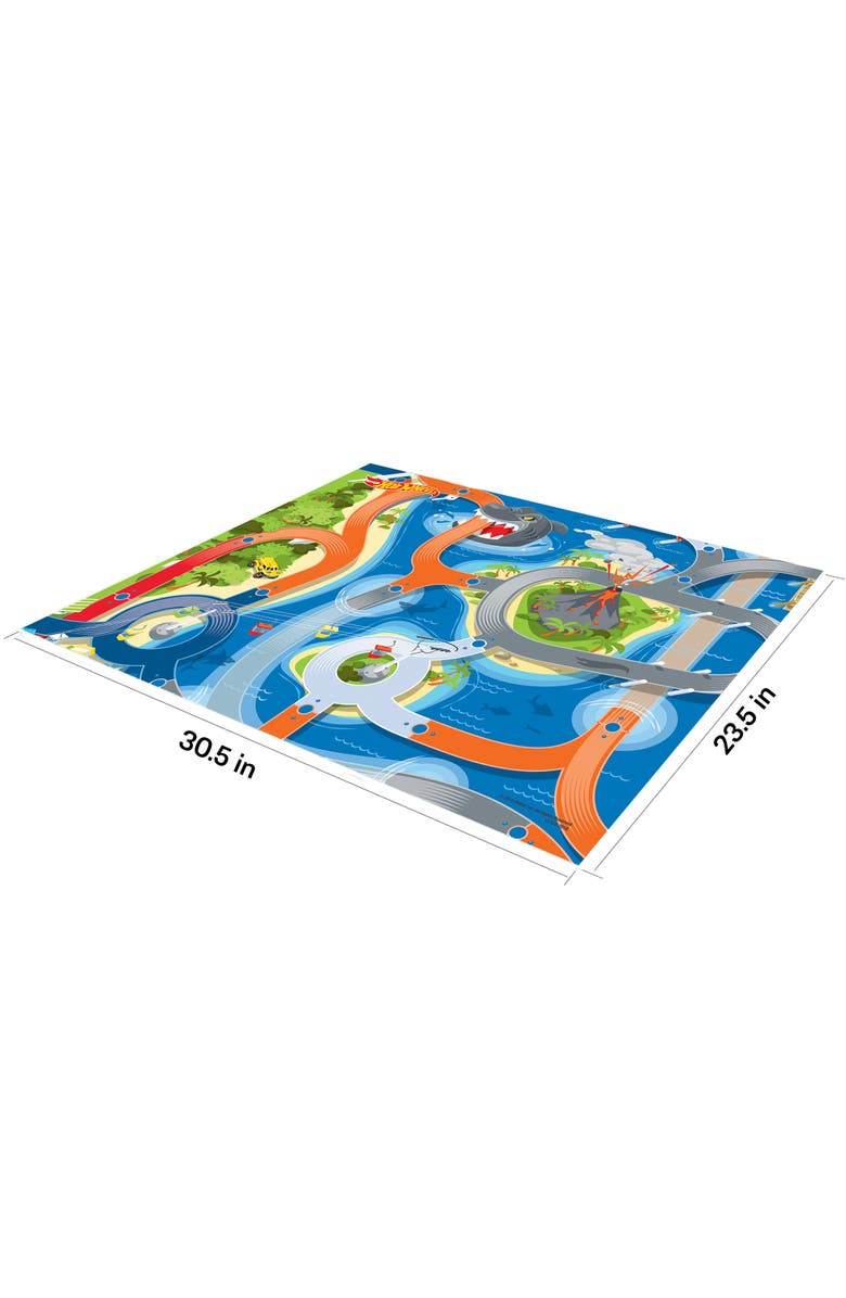 Imaginmat Deluxe Hot Wheels Floor Playmat & Toy Car, 30.5 X 20.5",Kids 3+, Alternate, color, Multicolored