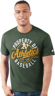 STARTER Men's Starter  Green Athletics Prime Time Property Of T-Shirt