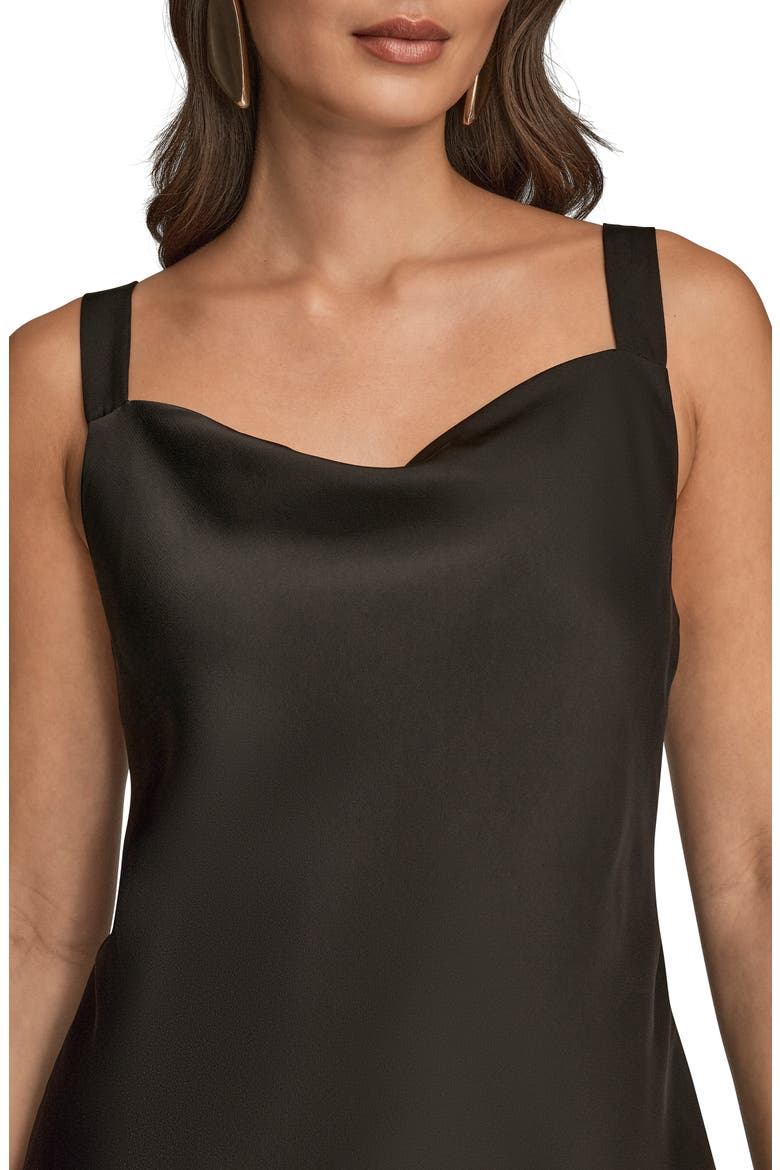 Cowl Neck Camisole, Alternate, color, BLACK