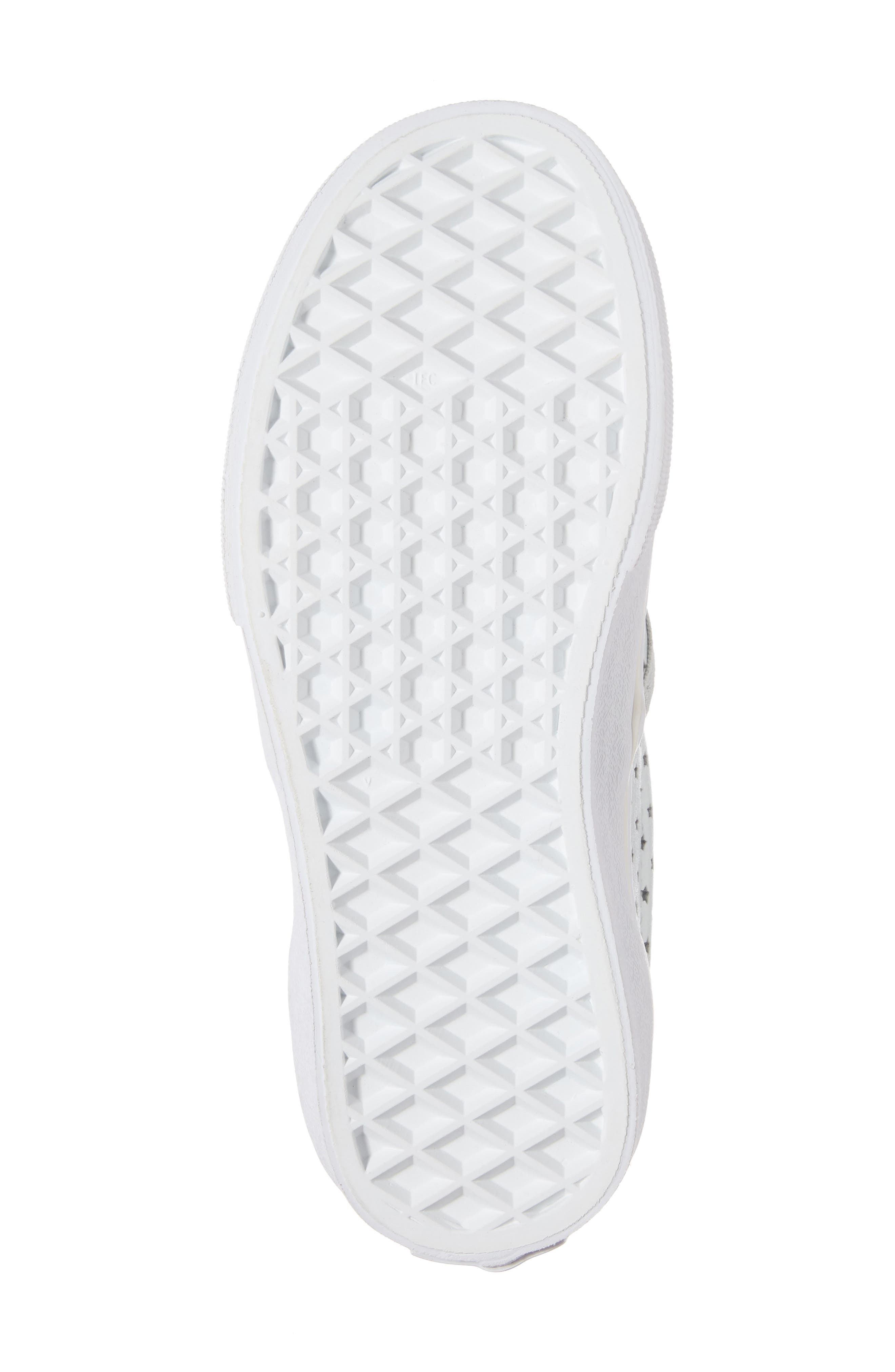 Classic Perforated Slip-On Sneaker, Alternate, color, STARS PEARLIZED LEATHER