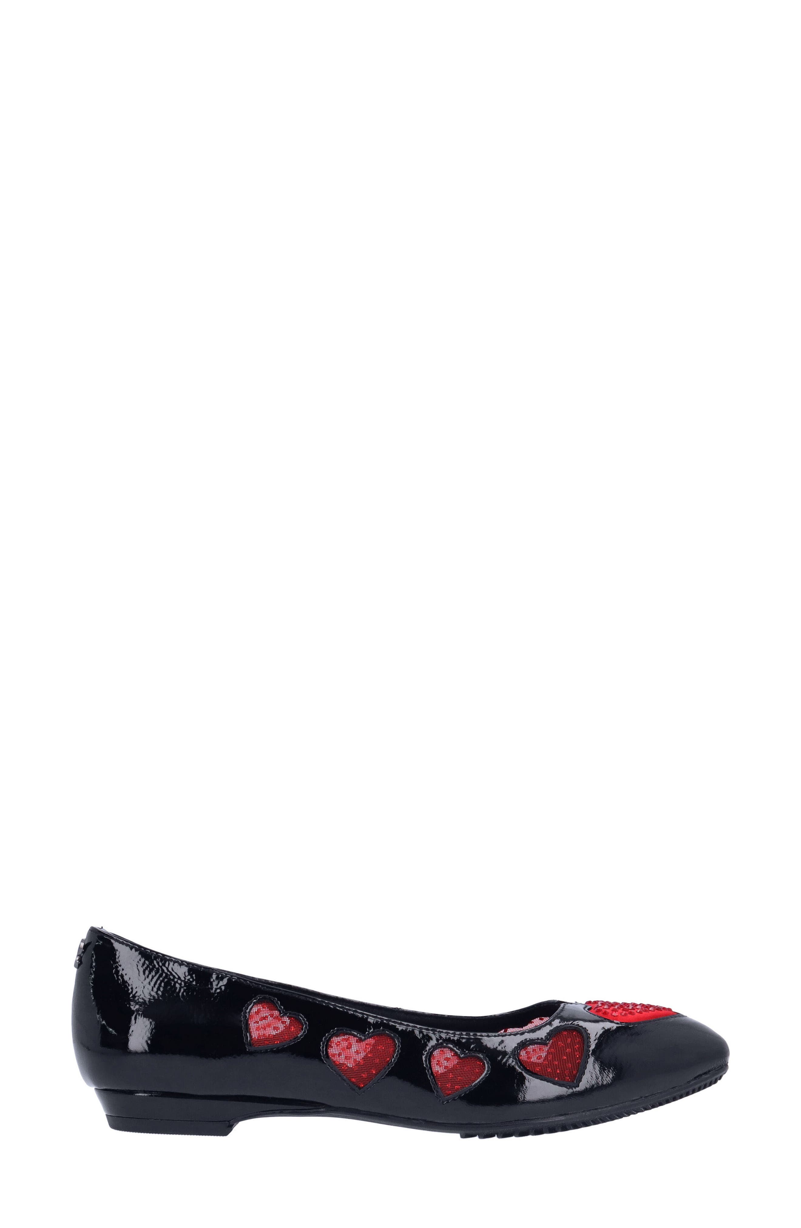 J. Reneé Truelove Flat, Alternate, color, Black/ Red