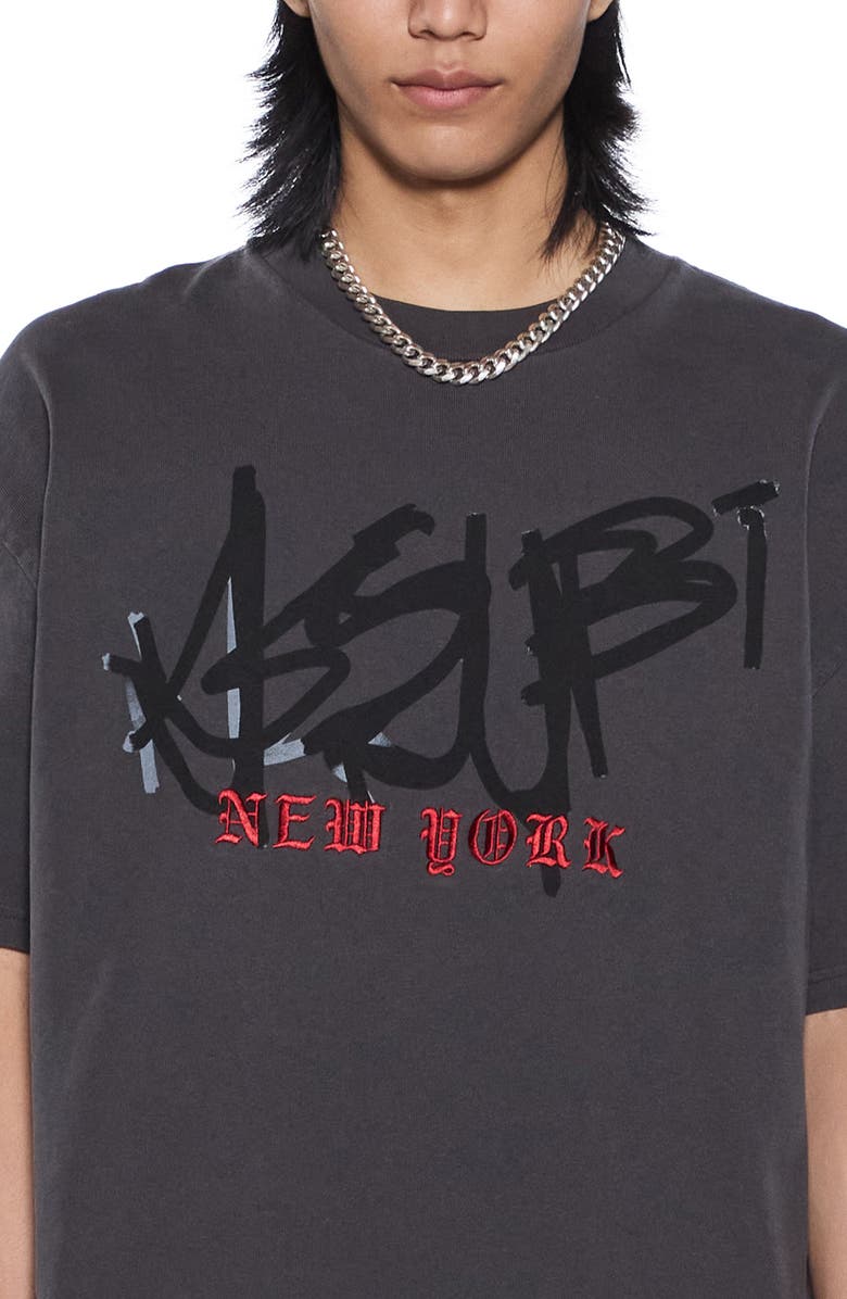 Ksubi Graff Ekcess Graphic T-Shirt, Alternate, color, Old Black