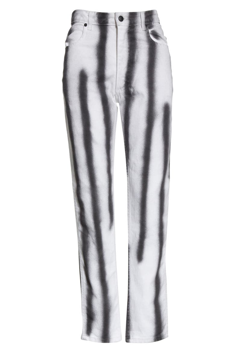 EL Hand Sprayed High Waist Jeans, Alternate, color, SPRAY