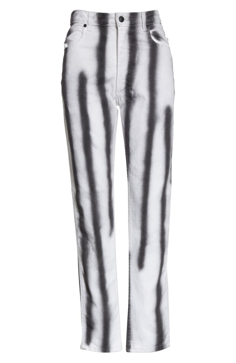 Eckhaus Latta EL Hand Sprayed High Waist Jeans, Alternate, color,