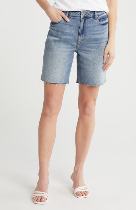 Cut Off Denim Bermuda Shorts