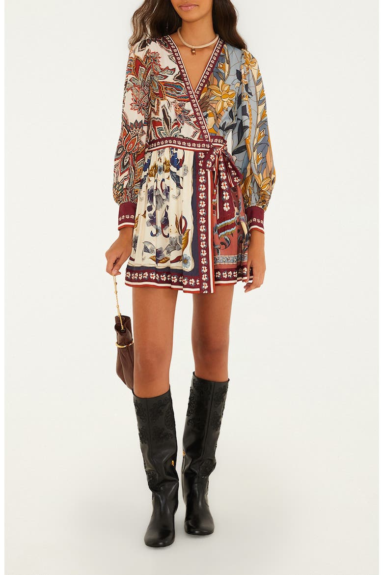 Stained Glass Beauty Minidress, Main, color, STAINED GLASS BEAUTY