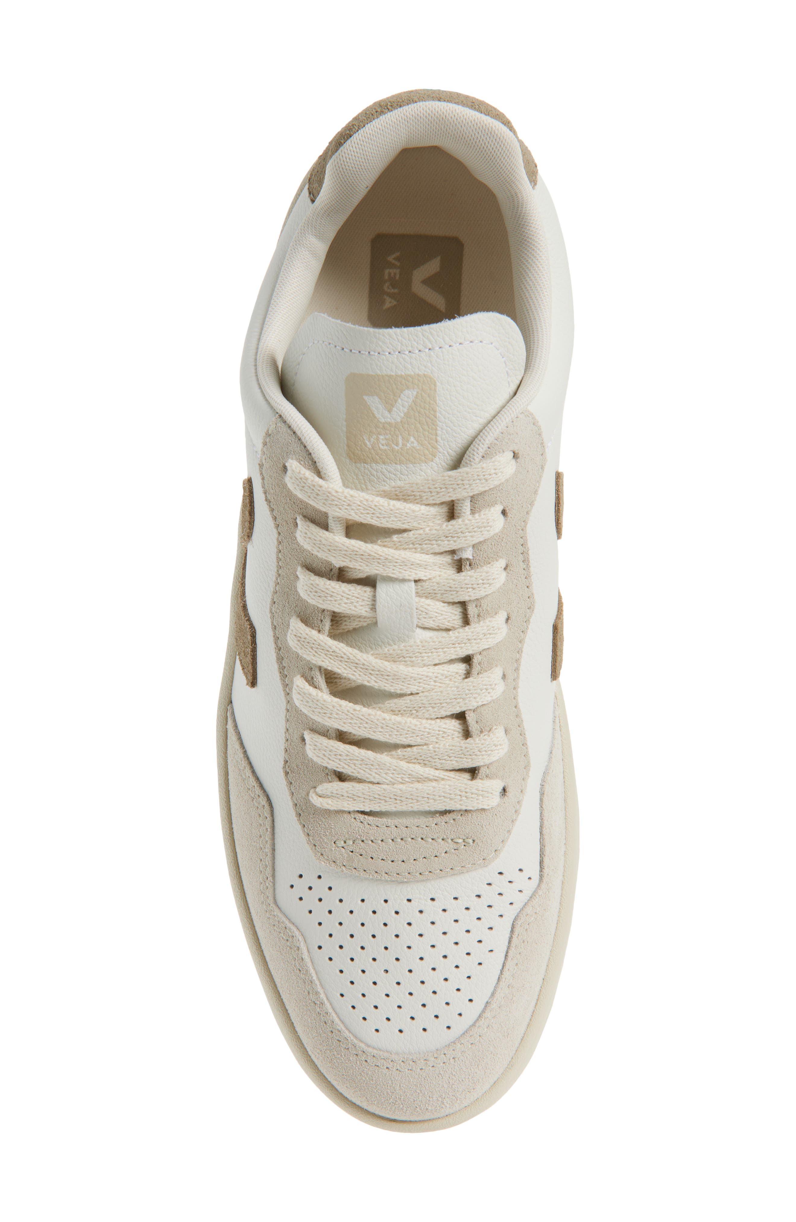 V-90 Leather Sneaker, Alternate, color, WHITE TAUPE