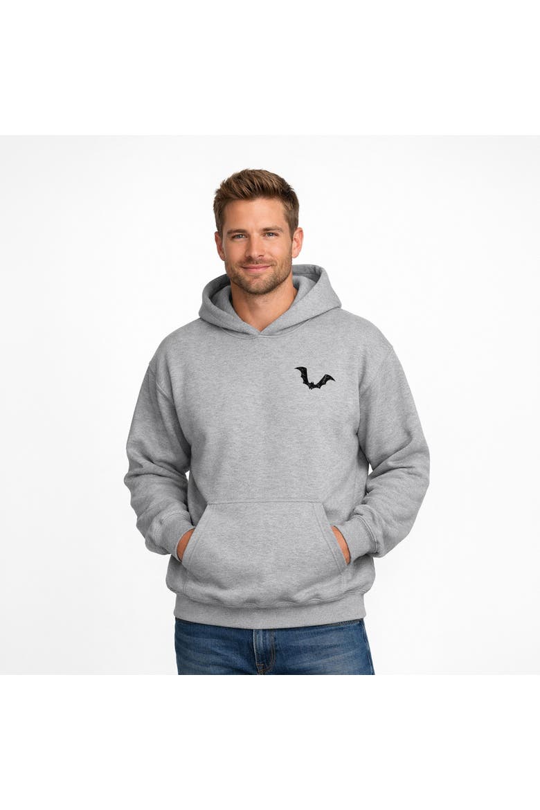 Spooky Graffiti Hoodie, Main, color, Graphite