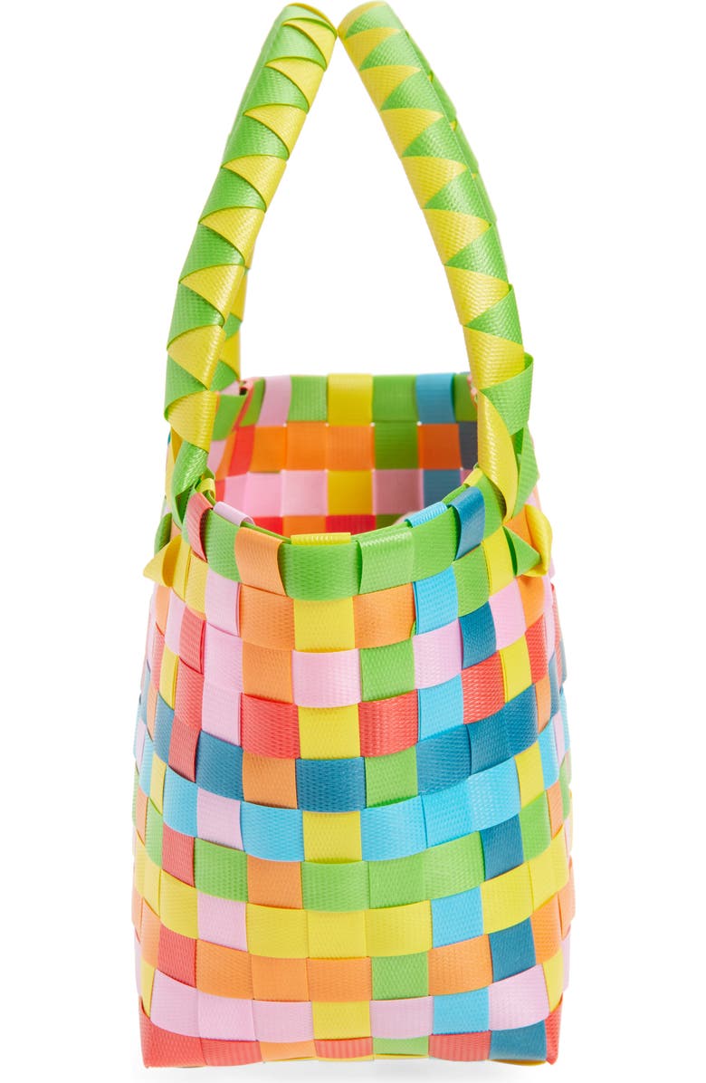 Ruby & Ry Kids' Rainbow Straw Bag, Alternate, color, Green Multi