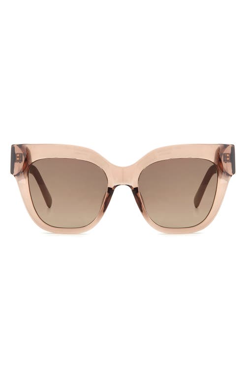 Fossil 51mm Gradient Cat Eye Sunglasses in Crystal Beige/Brown Sf  product
