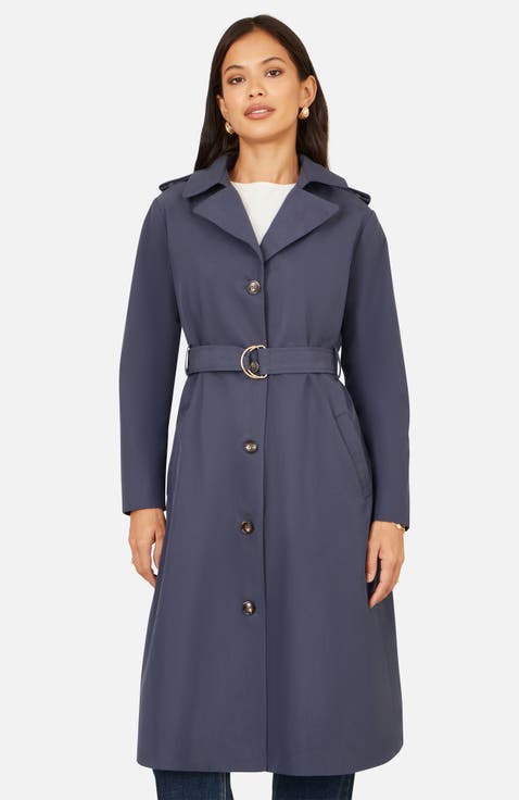 Belted Long Trench Coat