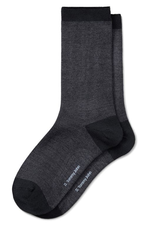 Tommy John Thermal Crew Socks in Black 