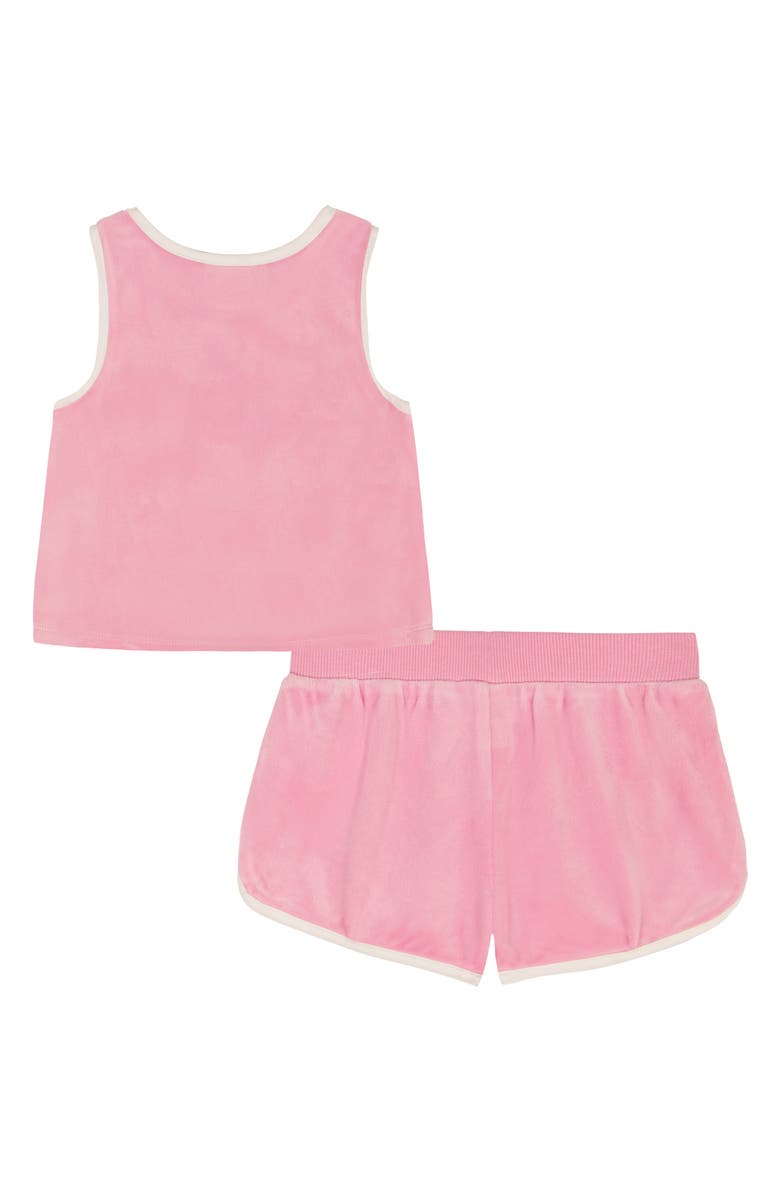 Juicy Couture Kids' Embellished Velour Tank & Shorts Set, Alternate, color, Pink