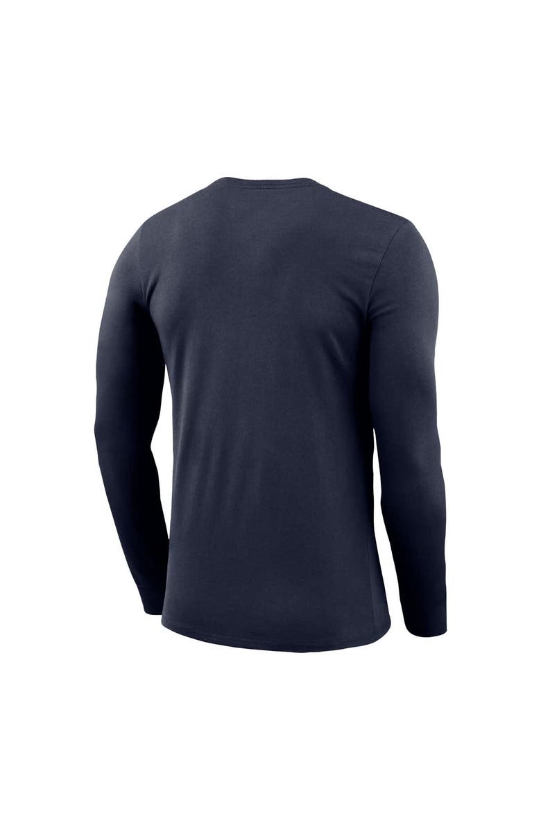 Nike Men's Nike  Navy Virginia Cavaliers Basketball Shootaround Long Sleeve T-Shirt, Alternate, color, 
