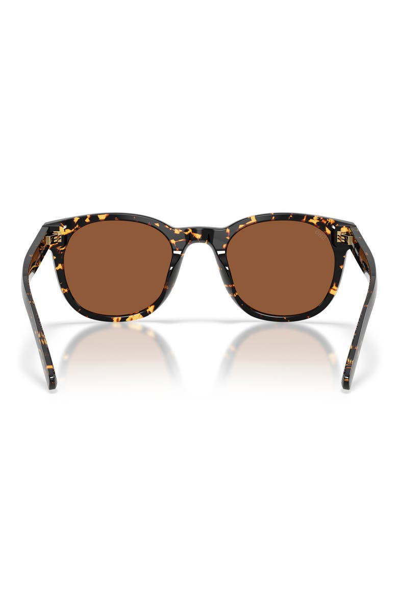 Middles 51mm Gradient Polarized Round Sunglasses, Alternate, color, TORTOISE / COPPER