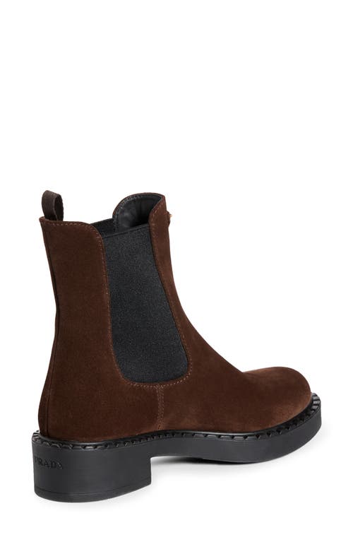 Prada Tronchetti Block Heel Chelsea Boot