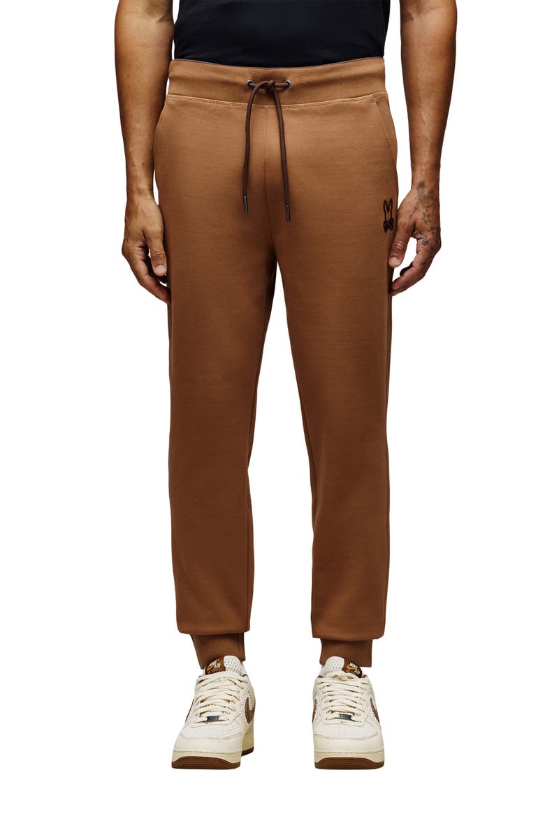 Psycho Bunny James 3.0 Cotton Blend Joggers, Main, color, Toasted Coconut