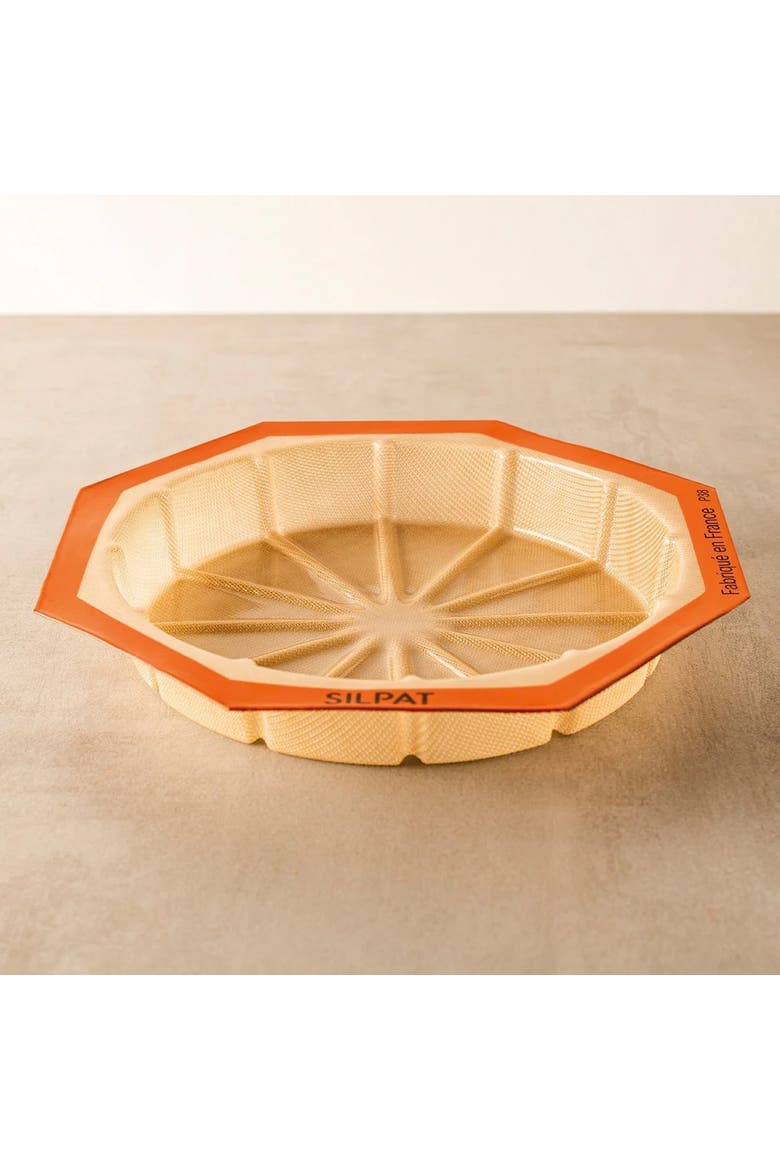 Silicone Round Cake Mold, 12 Portions, Alternate, color, Orange