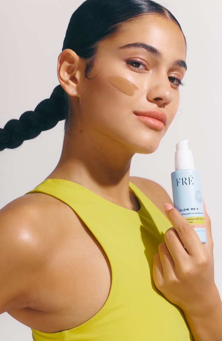 FRÉ Skincare GLOW ME + Tinted Mineral SPF 30 Moisturizer, Alternate, color, Medium - Deep Brown