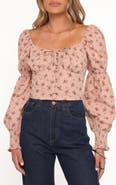 Petal & Pup Charlene Floral Puff Sleeve Cotton Top