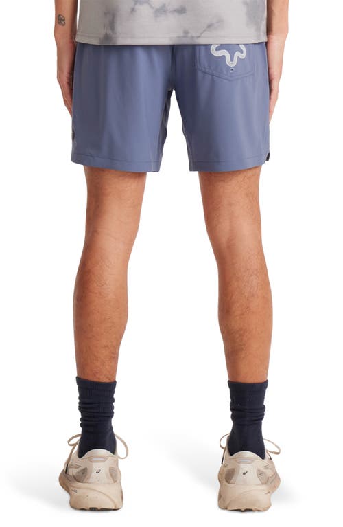 Roark Serrano 7 Drawstring Shorts In Blue
