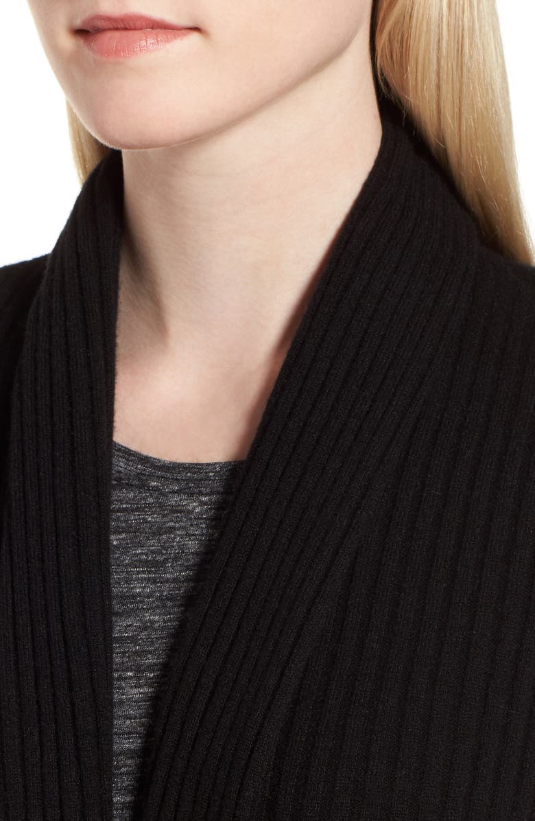 Nordstrom Signature Rib Knit Cashmere Cardigan, Alternate, color,
