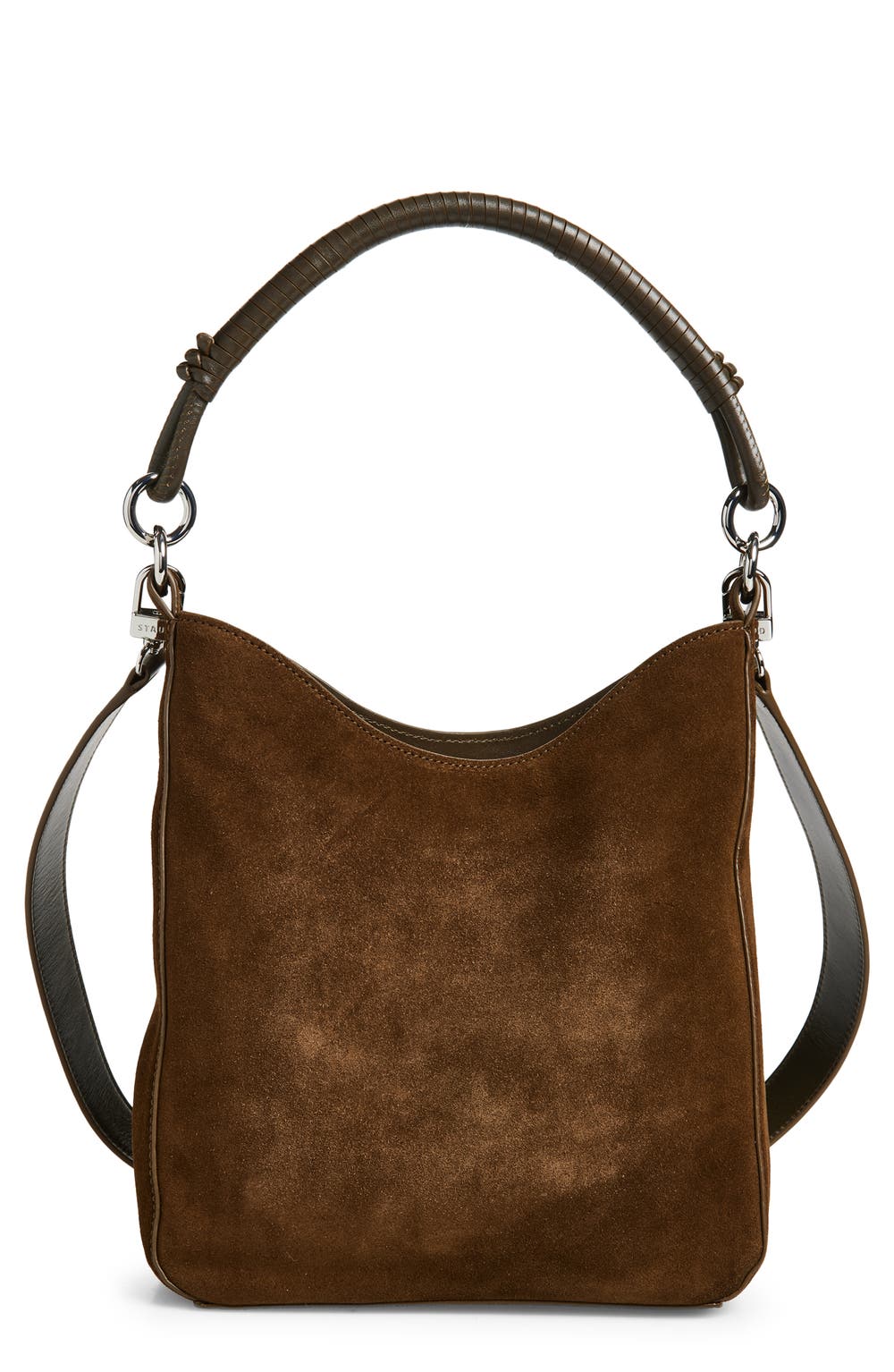 Mel Suede Shoulder Bag, color, TRUFFLE